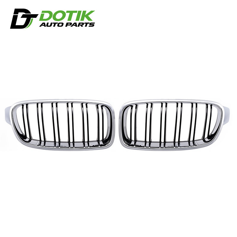 bmw f30 chrome trim black slats grille
