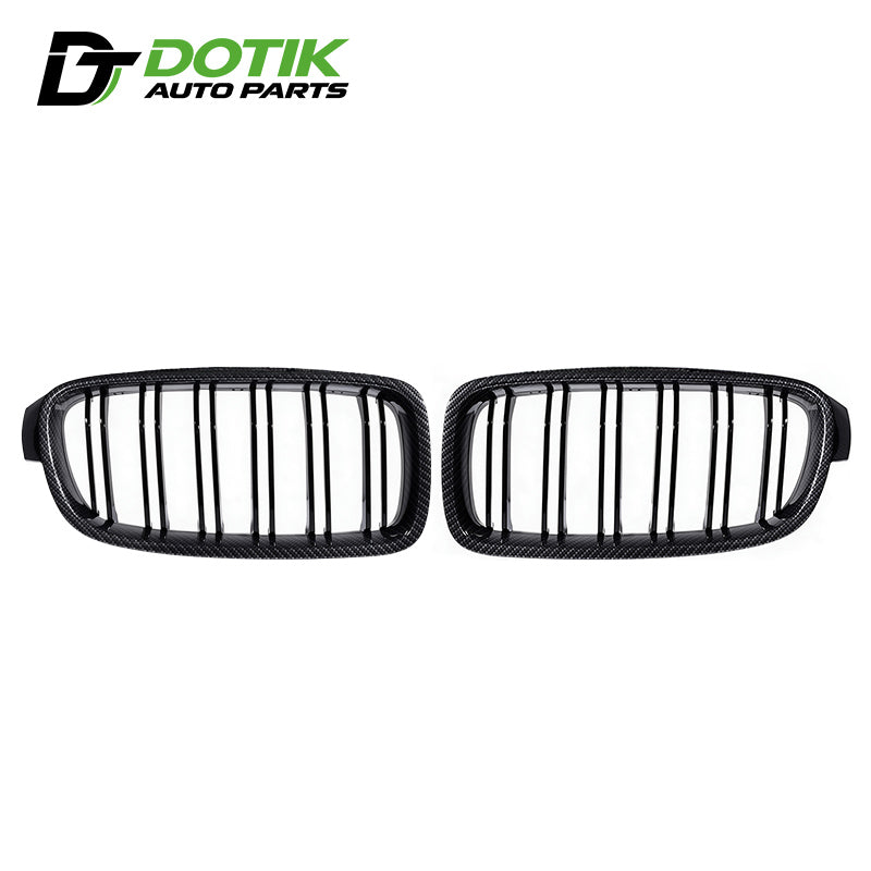 bmw f30 double slat carbon fiber grille
