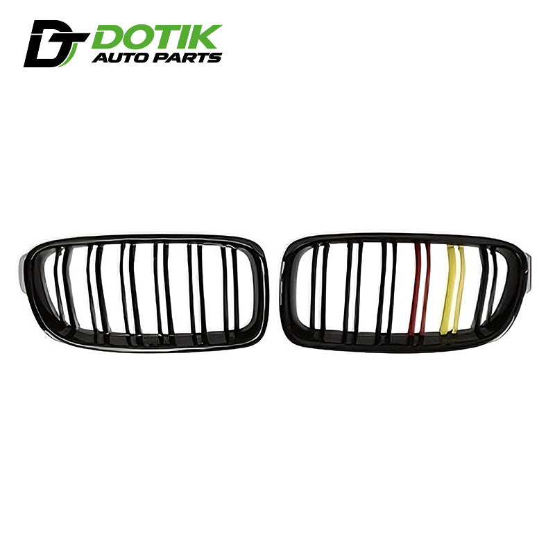 bmw f30 double slat dual color grille
