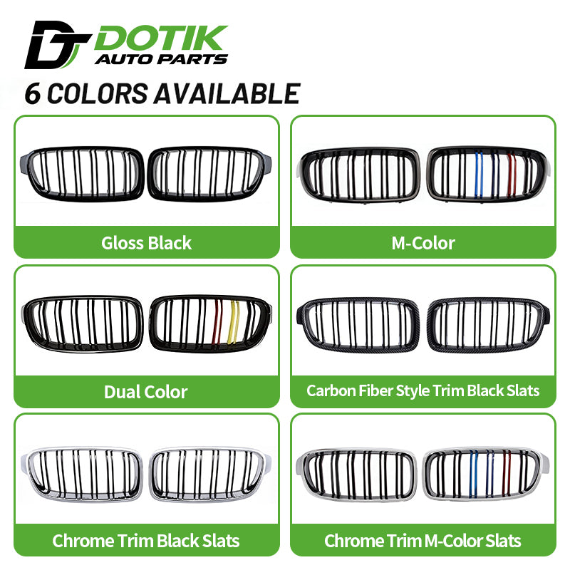 bmw f30 front kidney grille color options double