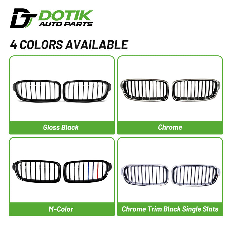 bmw f30 front kidney grille color options single