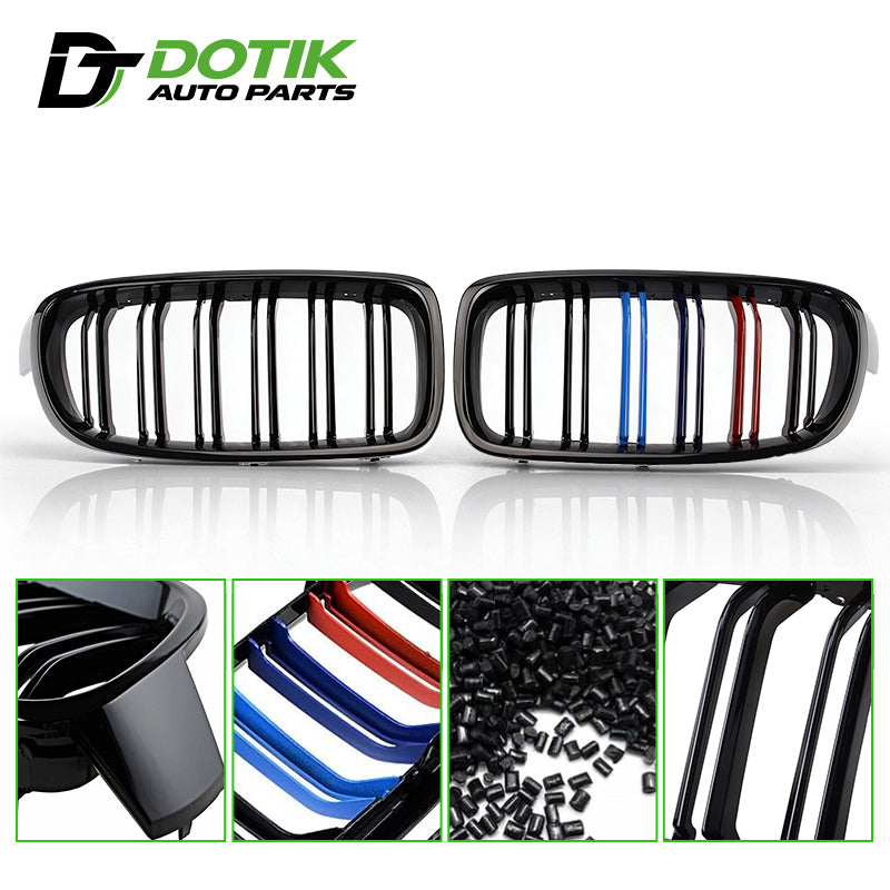 bmw f30 front kidney grille details double