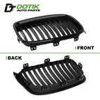 bmw f30 front kidney grille front and back view single