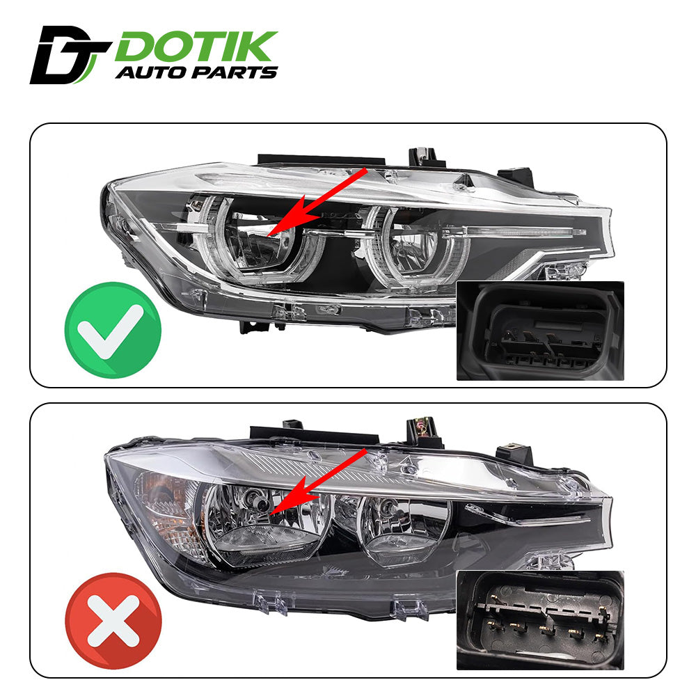 BMW F30 LED Headlight Fitment 2016 2019 Without AFS