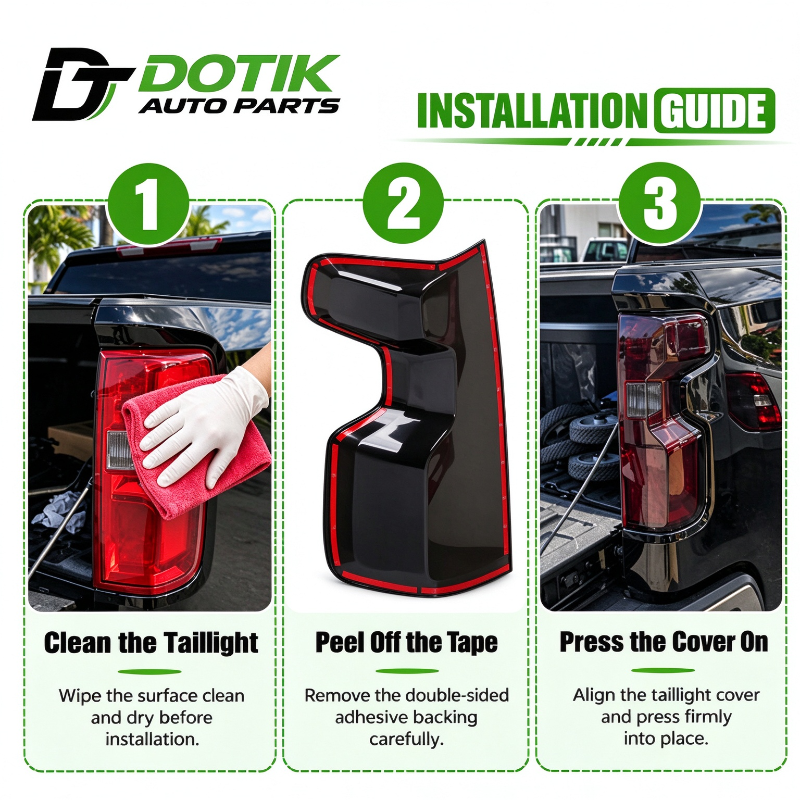 chevy silverado 1500 2019-2026 tail light cover installation guide