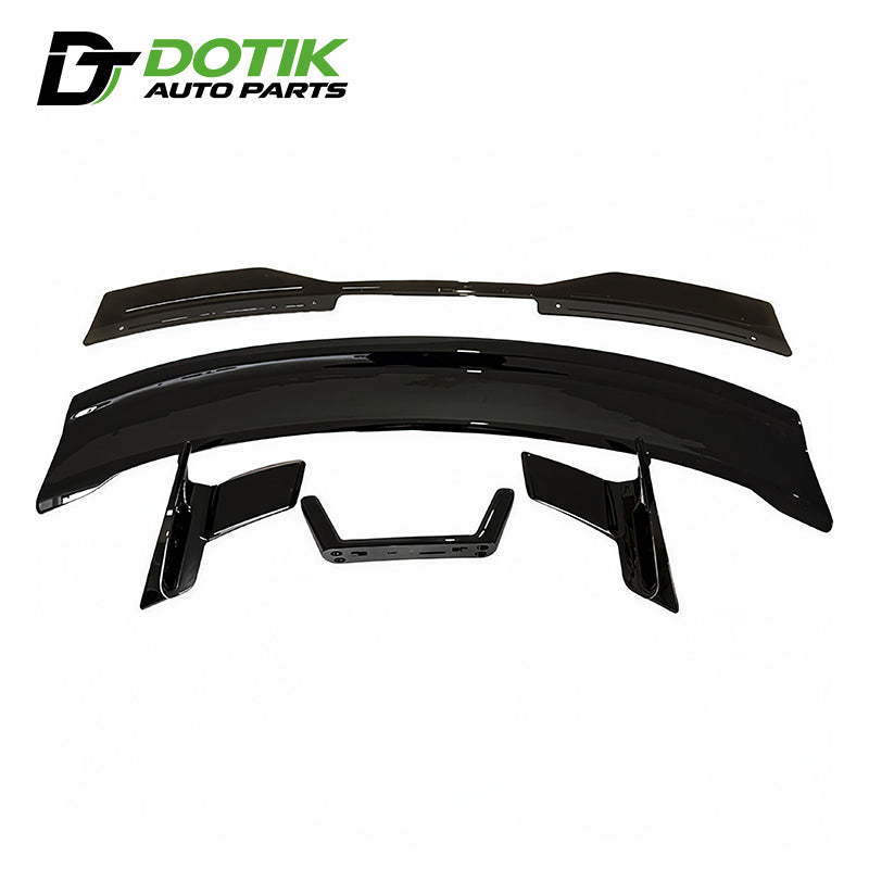 ford mustang wickerbill spoiler gloss black