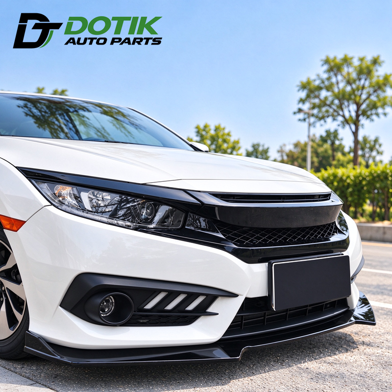 honda civic 2016-2020 front splitter image