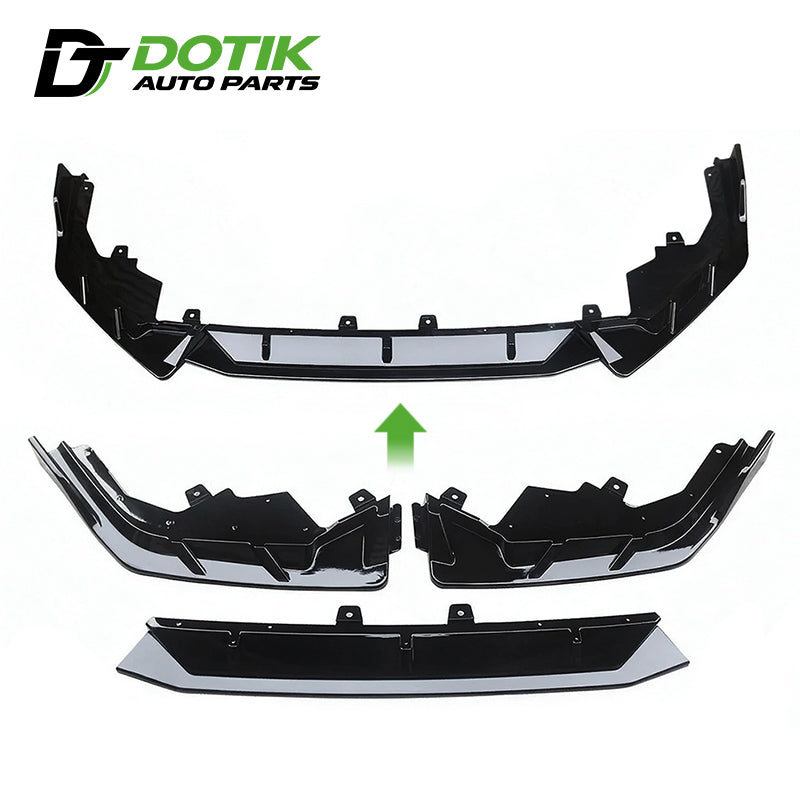 honda civic front bumper lip splitter 3pcs