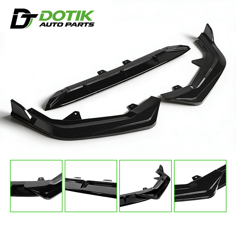 honda civic front bumper lip splitter details