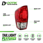 toyota tacoma 2016-2023 tail lights types